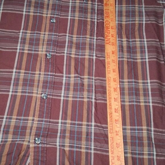 Reworked Upcycled Death Row Records Shirt Men XXL Columbia Long Slv Plaid Rap - Picture 6 of 16